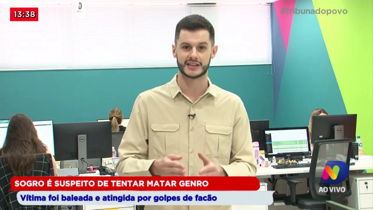 Sogro é suspeito de tentar matar genro, vítima foi baleada e atingida por golpes de facão