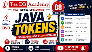Java 08 - Java Tokens Keywords Identifier Symbols Constant String