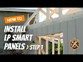 How to Build a Shed - How To Install Exterior LP Siding Panels Part 1