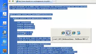 009 Using Netbeans to Create a Java Program