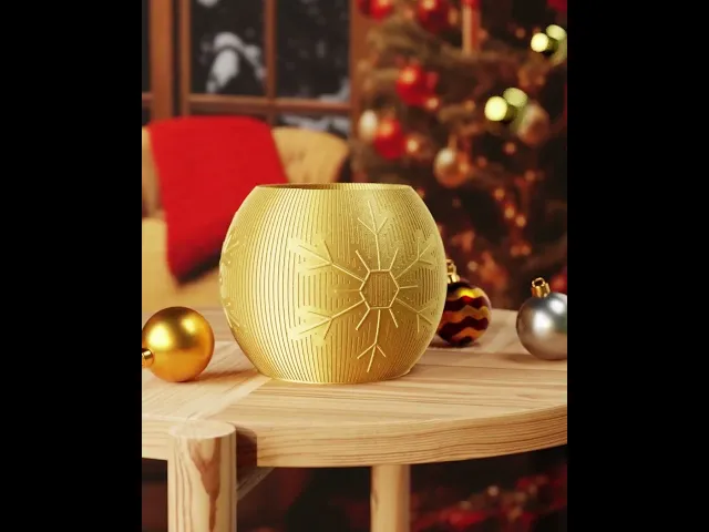 Snowflake Mini Vase & Organizer video thumbnail