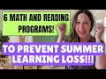 6 BEST Online Summer Learning Programs to PREVENT Summer Learning Loss