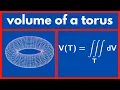 Multivariable Calculus The volume of a torus