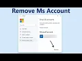 How To Delete \u0026 Remove Microsoft Account From Windows 10 PC / Laptop 🧹❌✅