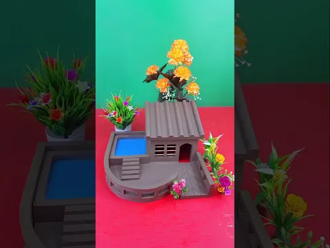 Beautiful miniature clay house design π || ##clayart #miniature #shorts #art #craft #viral #video