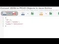 How to convert json to java class