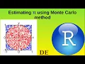 Estimating pi by monte carlo in R random sampling