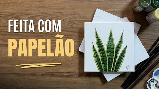 COMO FAZER TELA DE PINTURA PROFISSIONAL COM PAPELÃO 