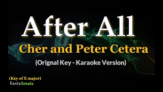 Download After All - Cher and Peter Cetera  | Original Key | (Karaoke Version) MP3
