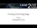 Level 2 Coding Debugging Unit 3 Part 5