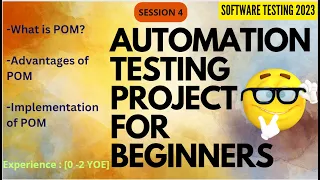 Session 4 Automation Testing Project for Beginners Java Selenium Software Testing Zone