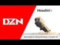 Add smoke to falling buildings in Houdini 19