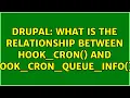 Drupal What is the relationship between hook - cron and hook