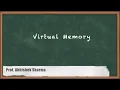 Virtual Memory Introduction GATE Operating System Concepts