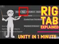 Unity FBX import settings Rig explained in a minute