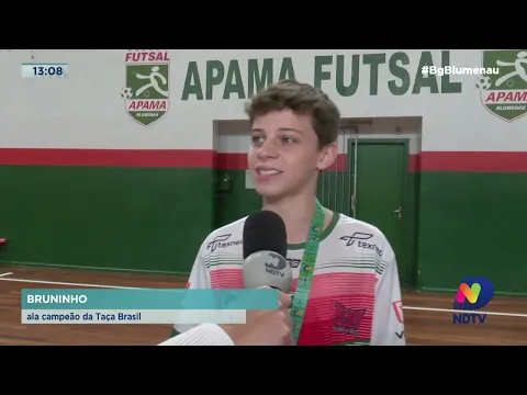 Futsal: Apama comemora título invicto da Taça Brasil sub 14