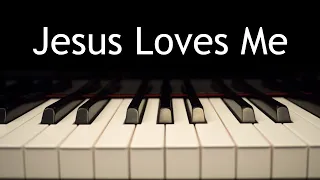 Jesus Loves Me - piano instrumental hymn with lyrics