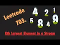 Leetcode 703 - Kth Largest Element in a Stream