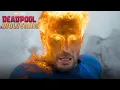Johnny Storm vs Pyro Wolverine Deadpool Crossover X-Men vs Fantastic Four Clip