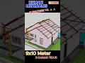 Desain Rumah Minimalis 9x10 meter #shorts #desainrumahminimalis #rumahidaman #rumah #housedesign