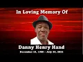 Danny Henry Hand - Celebration of Life