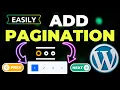 How to Add Pagination with WP-Paginate - WordPress Tutorial for Beginners