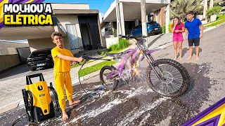 ele MOLHOU nossa MOTO ELETRICA nova e ela estragou