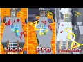 Noob Vs Pro Vs Hacker - Push Em All