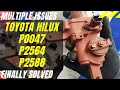Toyota Hilux KUN26 - P0047 P2564 P2588
