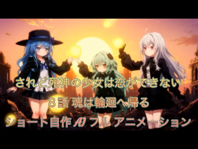 されど死神の少女は恋ができない「魂は輪廻へ帰る」自作ショートアニメ 完全フルAIフルアニメーション 朗読小説 アニメ 作