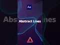 Abstract lines animation in After Effects Tutorial