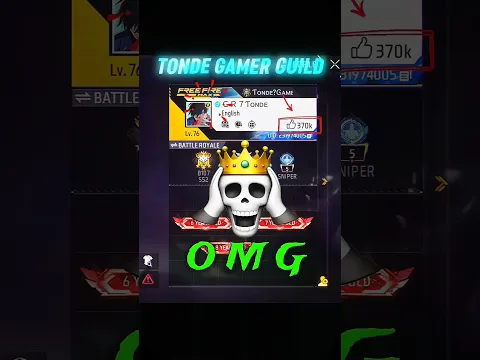TONDE GAMER 🤯 GUILD TEST 1VS1 😱 WAIT FOR END ☠️ #freefire #shorts #trending
