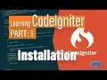 CodeIgniter Getting started with CodeIgniter Installation PART 1