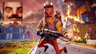 Hello Neighbor - My New Neighbor Flame Thrower  Act 3 Gameplay Walkthrough