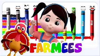 Aprende los colores con Farmees y más Canciones educativas para niños