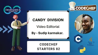 Candy division Codechef Starters 82 Codechef DCC NIT-A