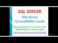 SQL Compatibility Level Checks Compatibility issues in SQL Change Compatibility Level in SQL