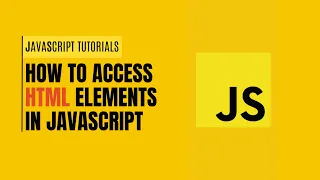 How to Access and Manipulate HTML Elements in JavaScript JavaScript Tutorials - TLB STATION