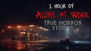 1 Hour of Rainy Night Shift Alone at Work Horror Stories Vol 1 Compilation