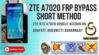 Download ZTE A7020 FRP BYPASS new Method | ZTE A7S GOOGLE ACCOUNT UNLOCK MP3