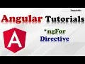 Angular Tutorial How to Use ngFor Directives in Angular L07