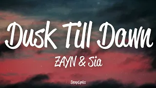 zayn u0026 sia dusk till dawn lyrics
