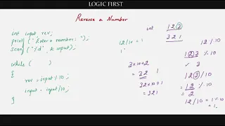 Reverse a number in C