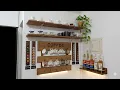 Wall Mounted Coffee Mug Rack and Floating Shelves