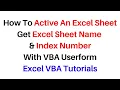 Activate Sheet and Number VBA Userform Combobox