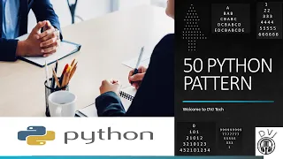 Top 50 Python Pattern Programs Simple and Easy Pattern tricks DVJ Tech