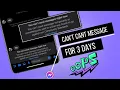 How To Fix You Can't Send Message Now/for 3 days Error on Messenger