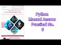 Python Programming Manual Answer K Scheme Practical No 6