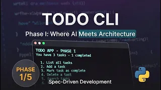 Build a Spec-Driven Todo CLI App in Python Phase 1 - AI Powered