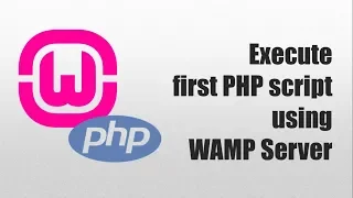 Execute First PHP script using Wamp Server